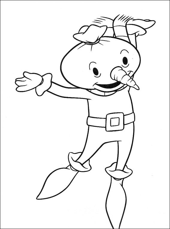 dibujo spud divirtiendose para colorear