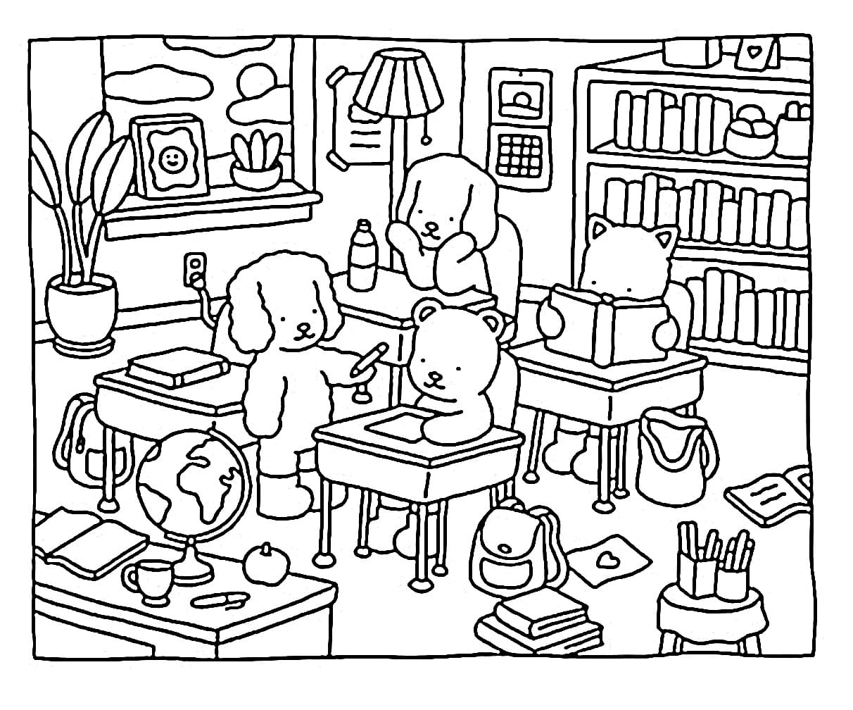 dibujo bobbie goods classroom pdf imprimir y colorear