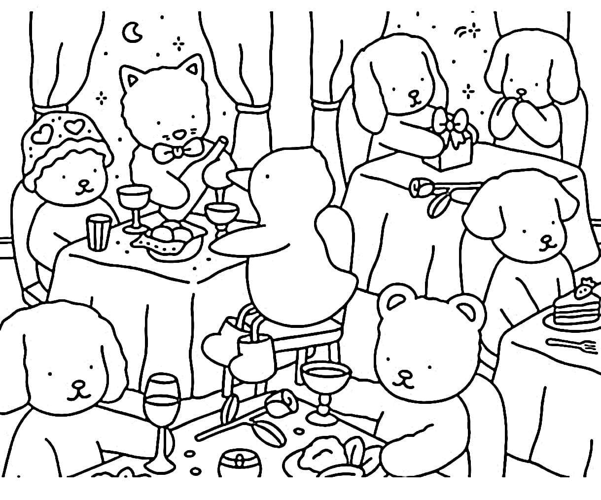 dibujo bobbie goods dinner pdf imprimir y colorear