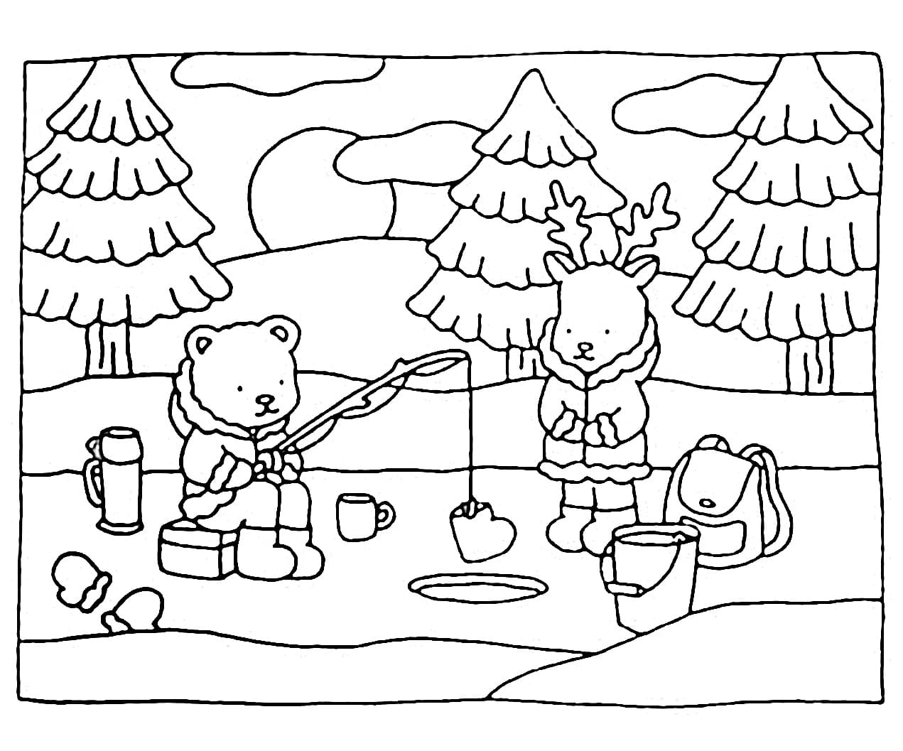 dibujo bobbie goods fishing pdf imprimir y colorear