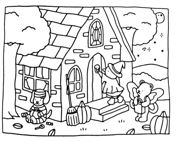 dibujo bobbie goods halloween pdf imprimir y colorear