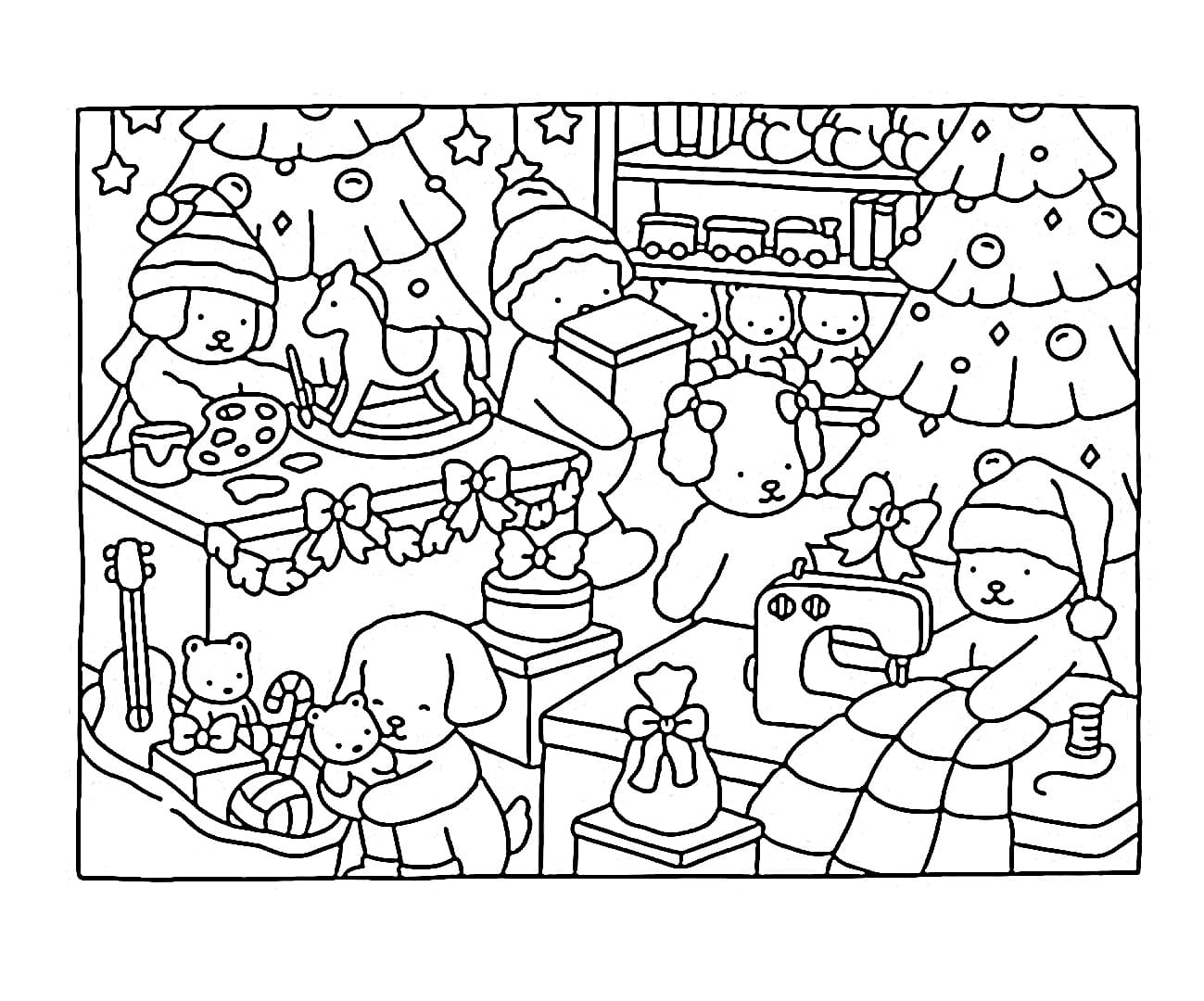 dibujo bobbie goods holiday pdf imprimir y colorear