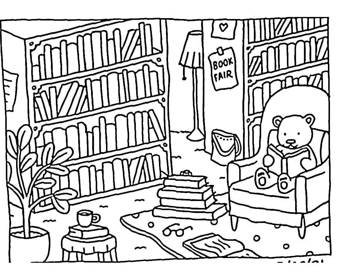 dibujo bobbie goods library pdf imprimir y colorear