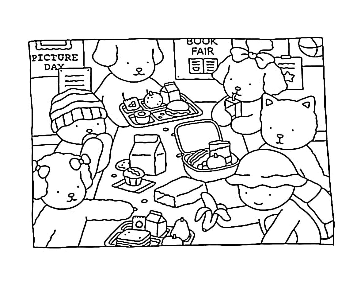 dibujo bobbie goods lunch pdf imprimir y colorear