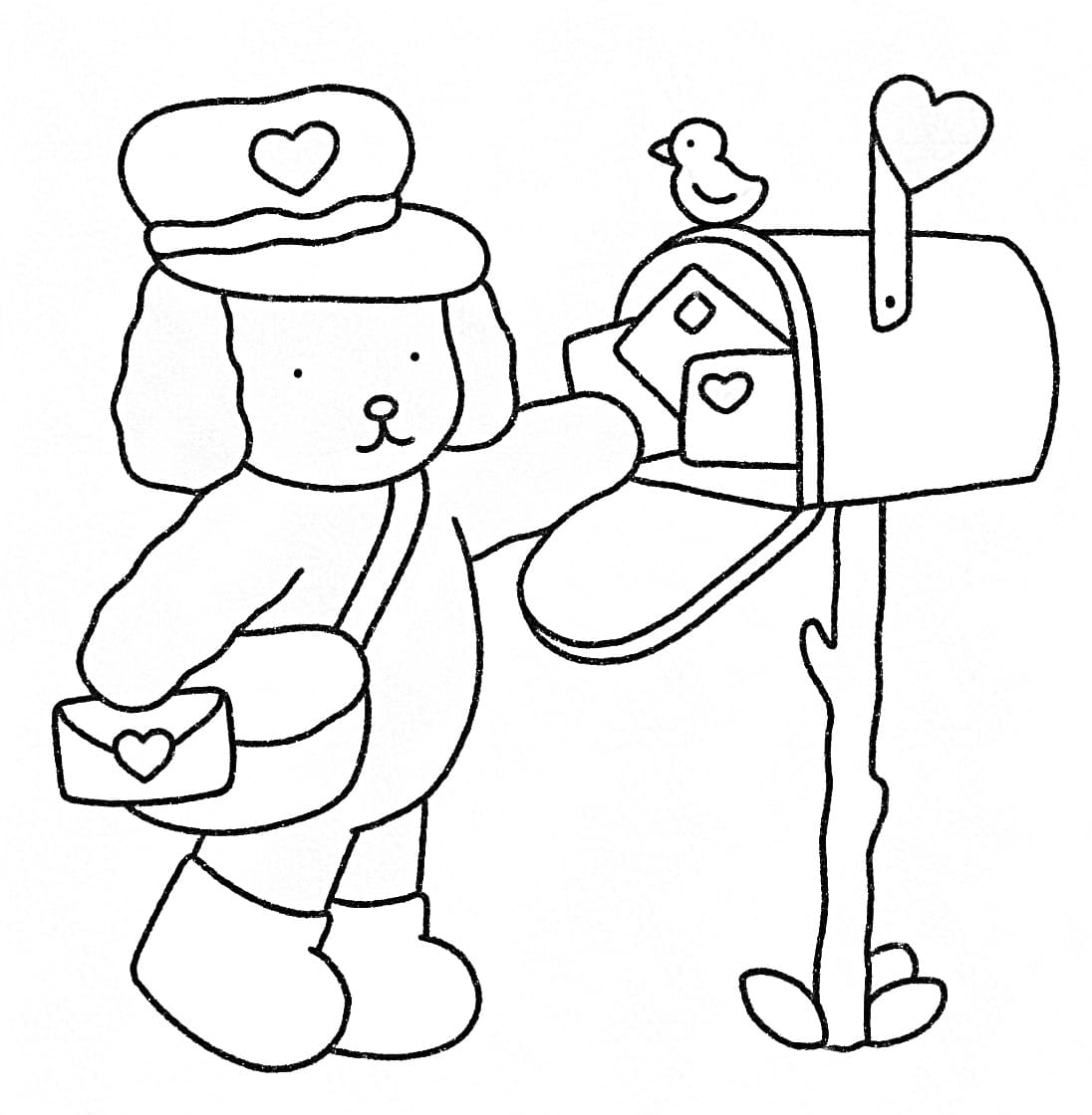 dibujo bobbie goods postman pdf imprimir y colorear