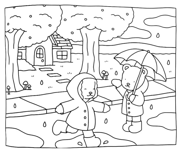 dibujo bobbie goods rainy day pdf imprimir y colorear