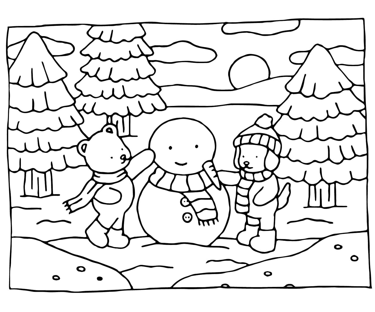 dibujo bobbie goods winter pdf imprimir y colorear