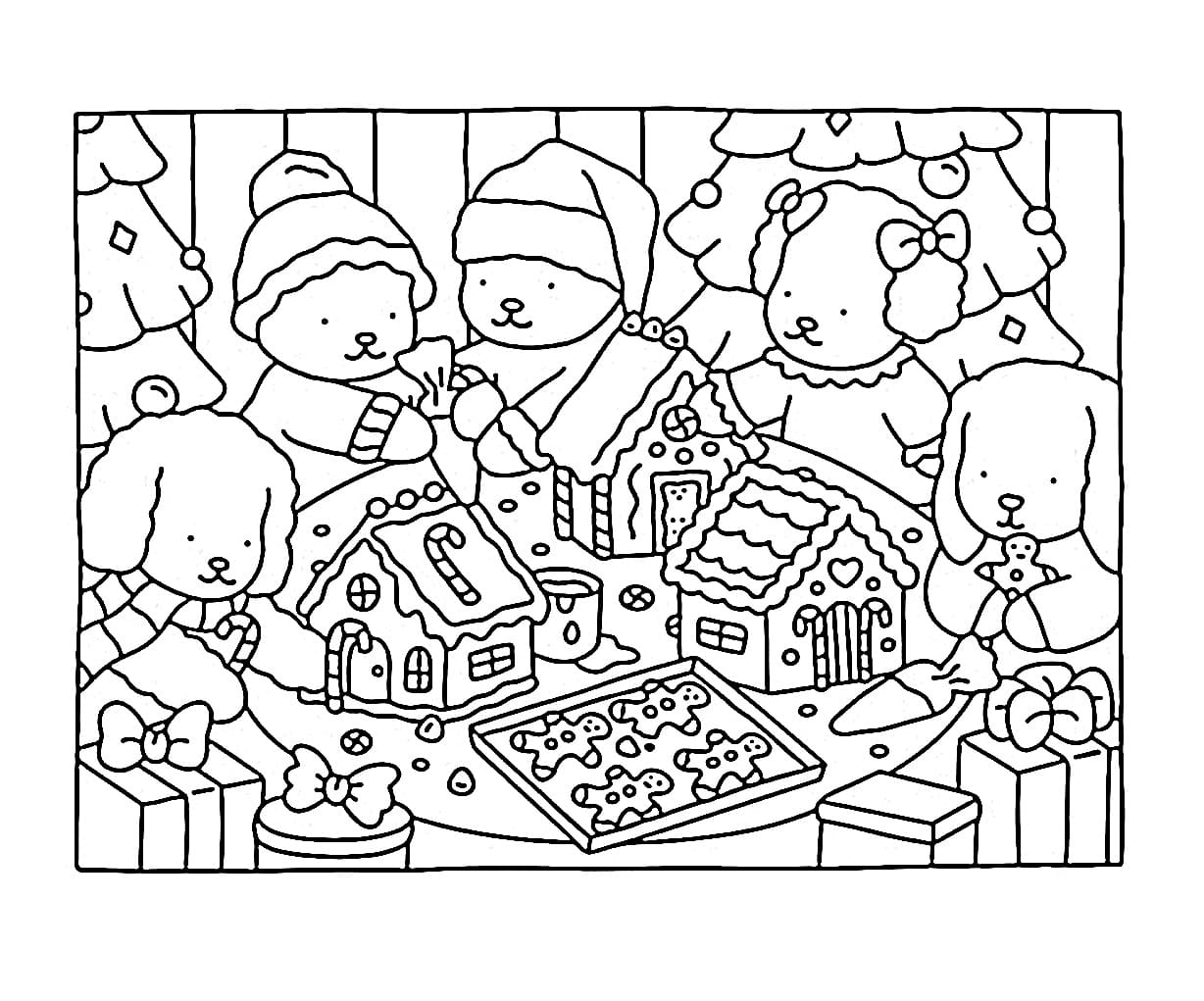 dibujo christmas bobbie goods pdf imprimir y colorear