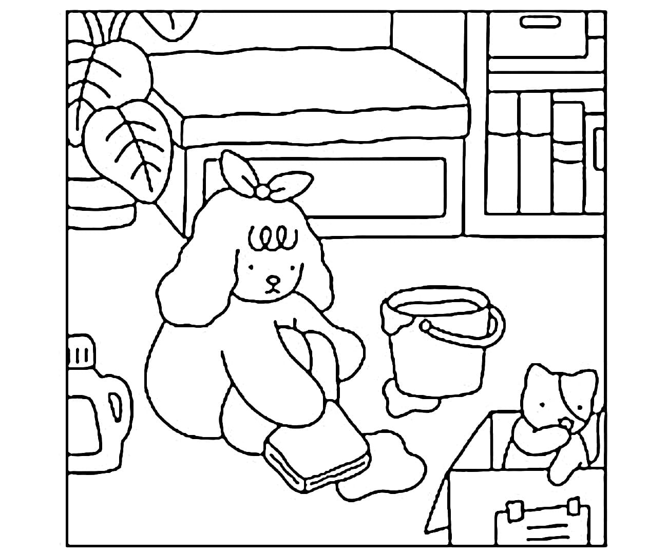 dibujo free bobbie goods printable pdf imprimir y colorear