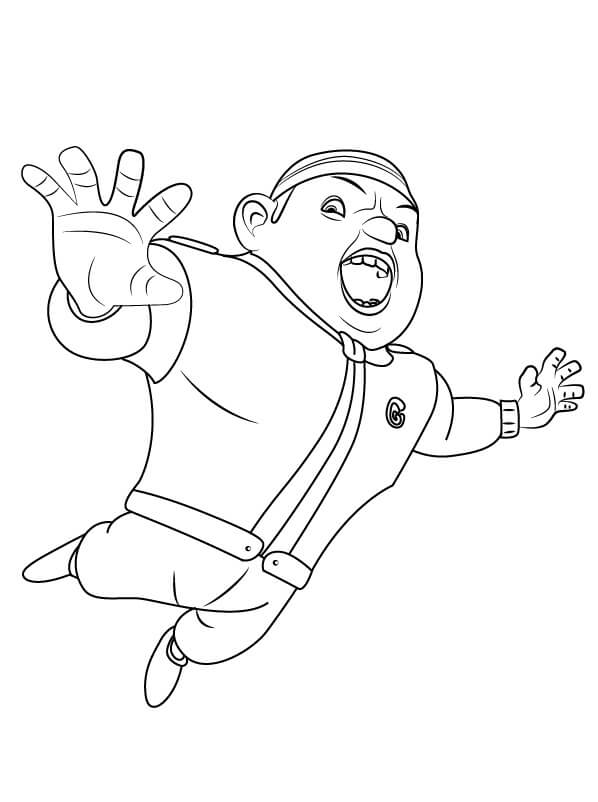 Dibujo de Gopal de Boboiboy para Colorear y Imprimir
