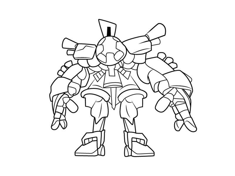Dibujo de Mukalakus para Colorear y Imprimir