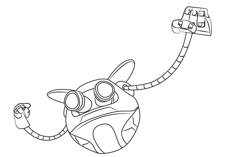 Dibujo de Ochobot de Boboiboy para Colorear y Imprimir