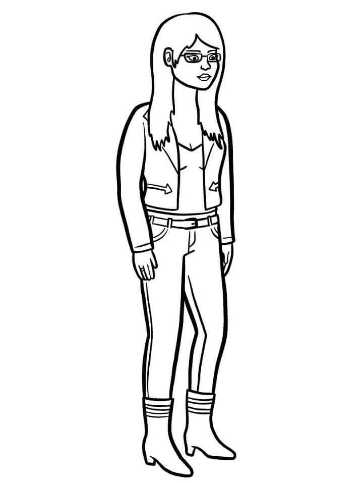 Dibujo de Diane Nguyen de Bojack Horseman para Colorear y Imprimir