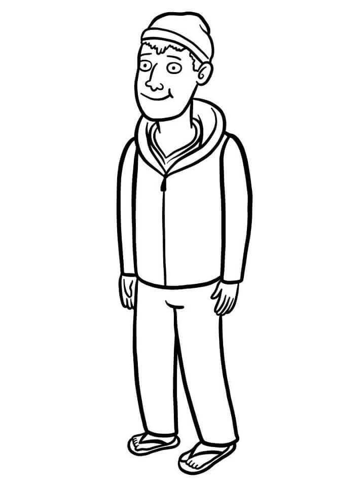 Dibujo de Todd Chavez de Bojack Horseman para Colorear y Imprimir