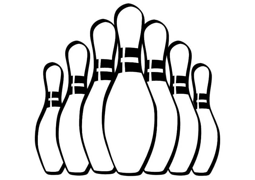 Dibujo de Bolos para Colorear y Imprimir