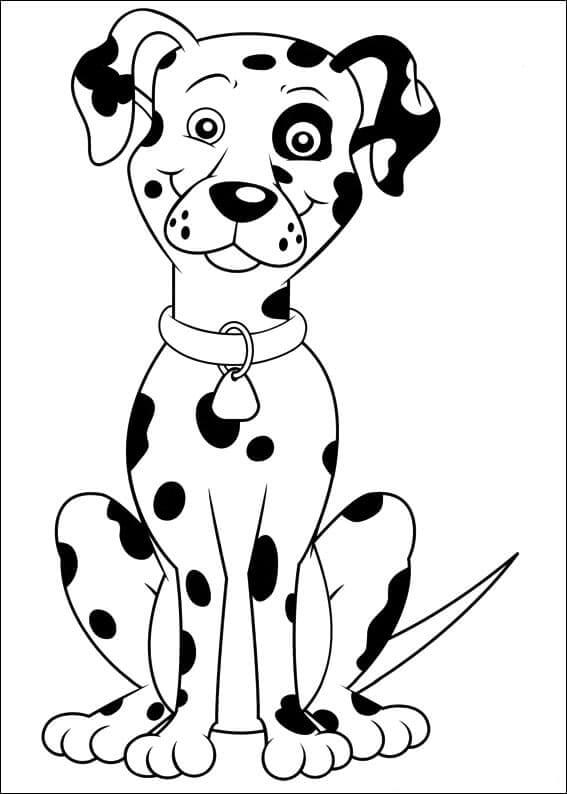 Dibujo de Bio Perro de Sam El Bombero para Colorear y Imprimir