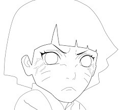 Dibujo de Uzumaki Himawari para Colorear y Imprimir
