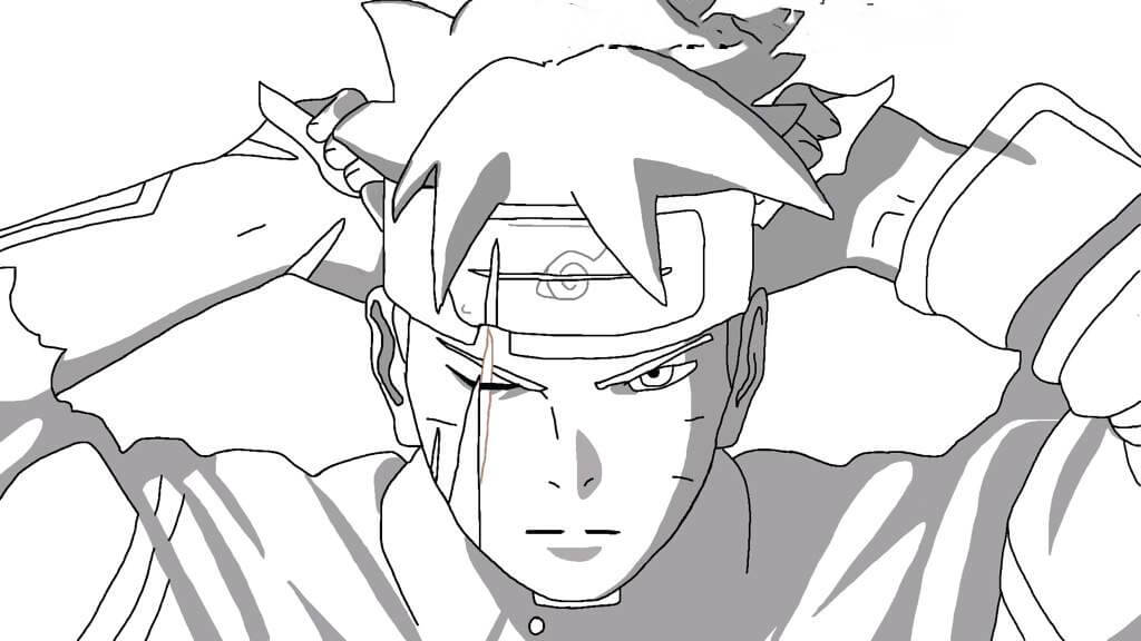 Dibujo de Dibujo Boruto para Colorear y Imprimir