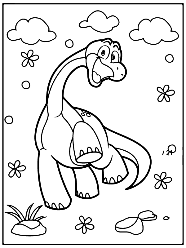 Dibujo de Bron The Dinosaur Poppy Playtime Quest Coloring Activity para Colorear y Imprimir