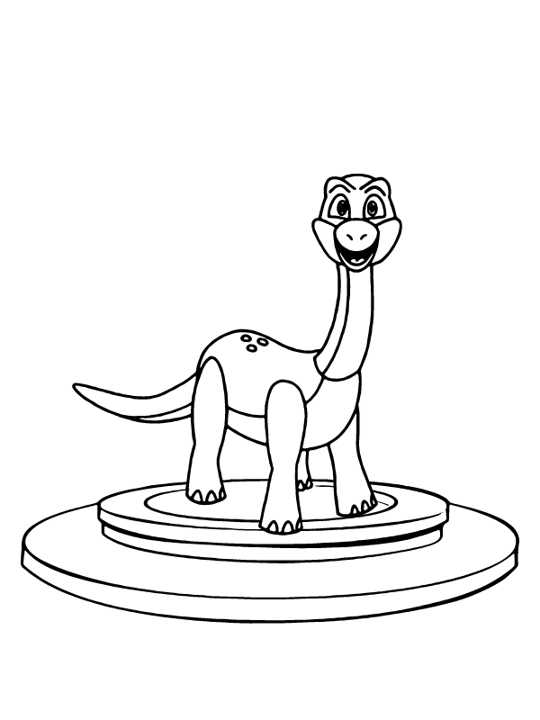 Dibujo de Color Bron The Dinosaur From Poppy Playtime Activity Page para Colorear y Imprimir
