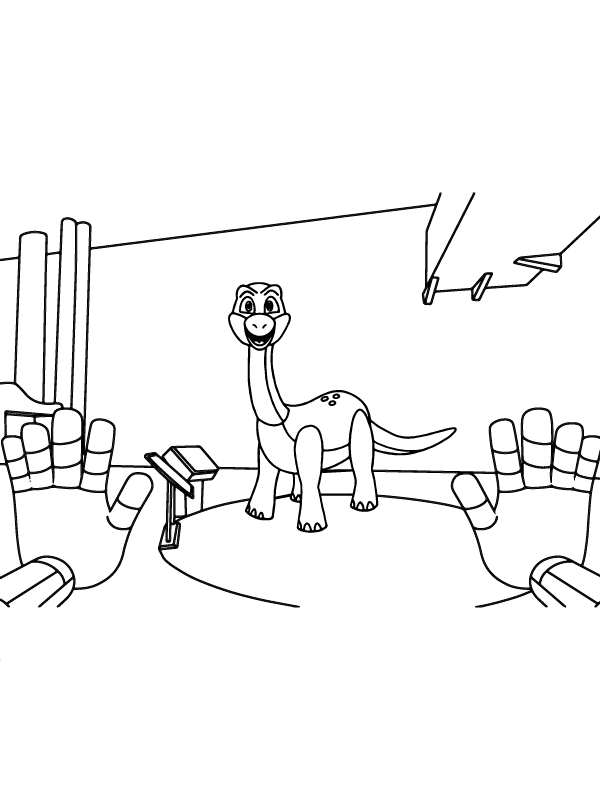 Dibujo de Meet Bron The Dinosaur Of Poppy Playtime Coloring Sheet para Colorear y Imprimir