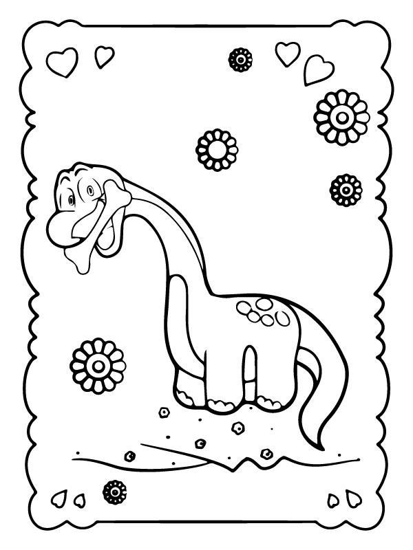 Dibujo de The Journey Of Bron Dinosaur In Poppy Playtime Coloring Sheet para Colorear y Imprimir