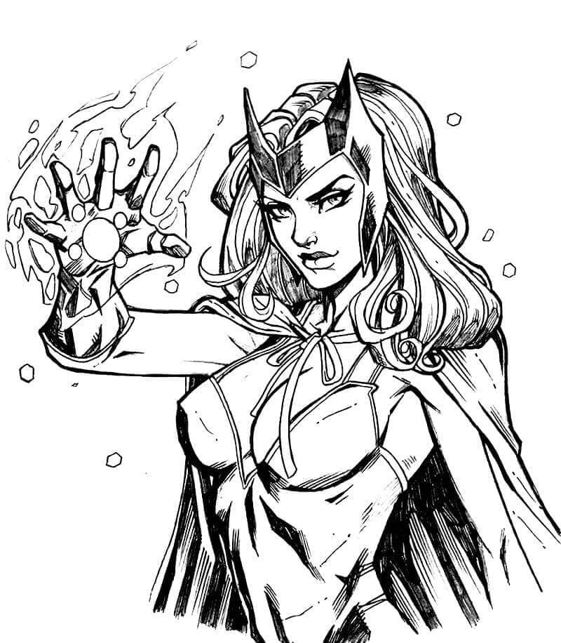 Dibujo de Wanda Fuerte para Colorear y Imprimir