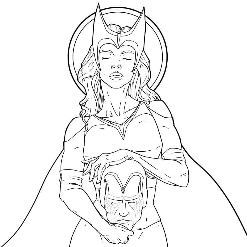 Dibujo de Wandavision 1 para Colorear y Imprimir