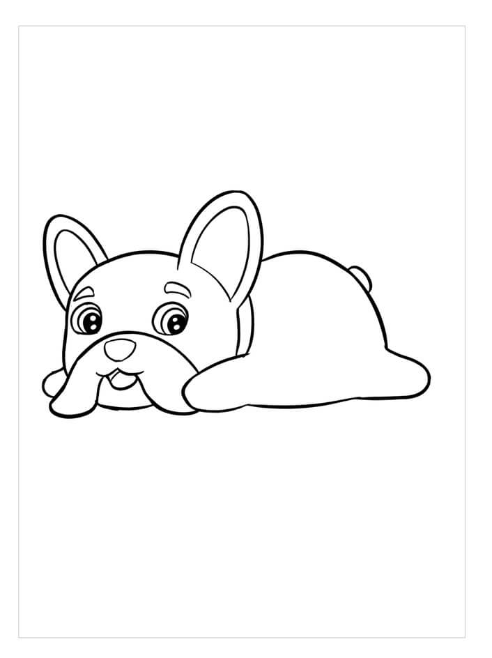 Dibujo de Bulldog Perfecto para Colorear y Imprimir