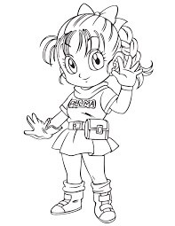 Dibujo de Cara Bulma para Colorear y Imprimir