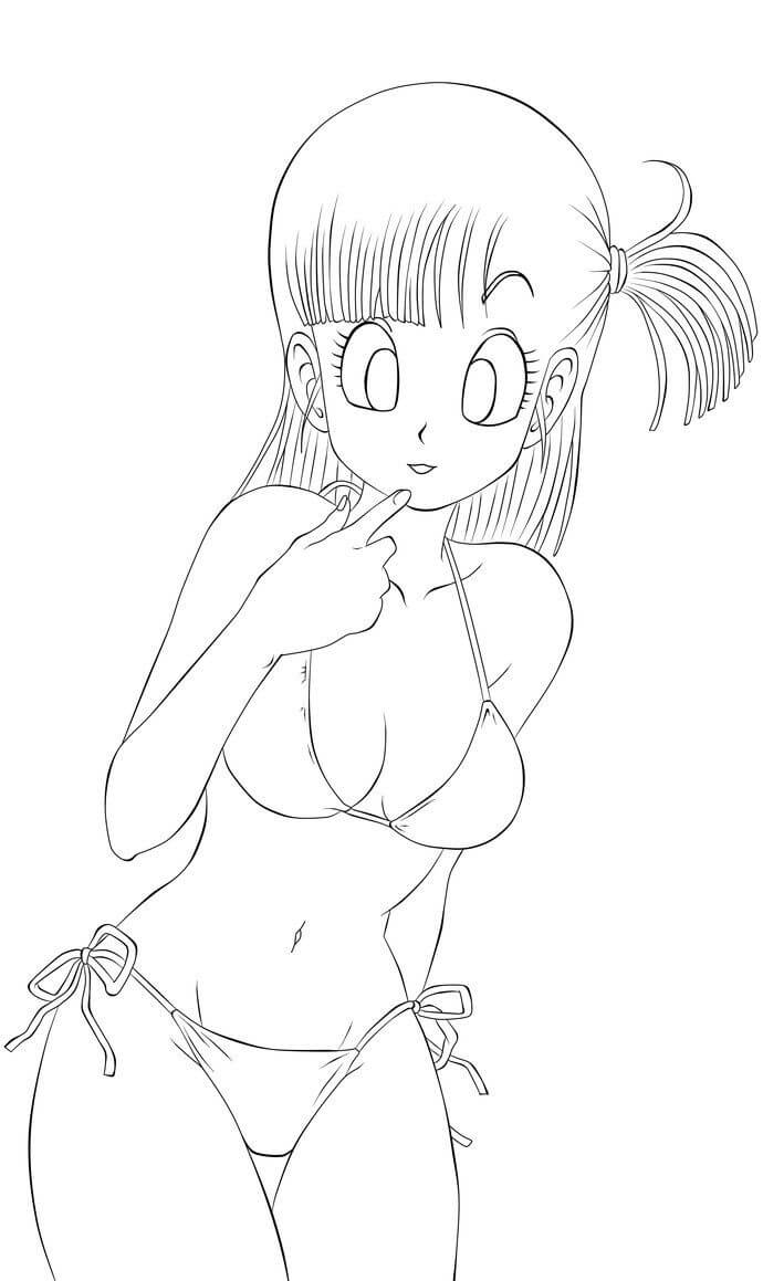 Dibujo de Sexy Bulma para Colorear y Imprimir