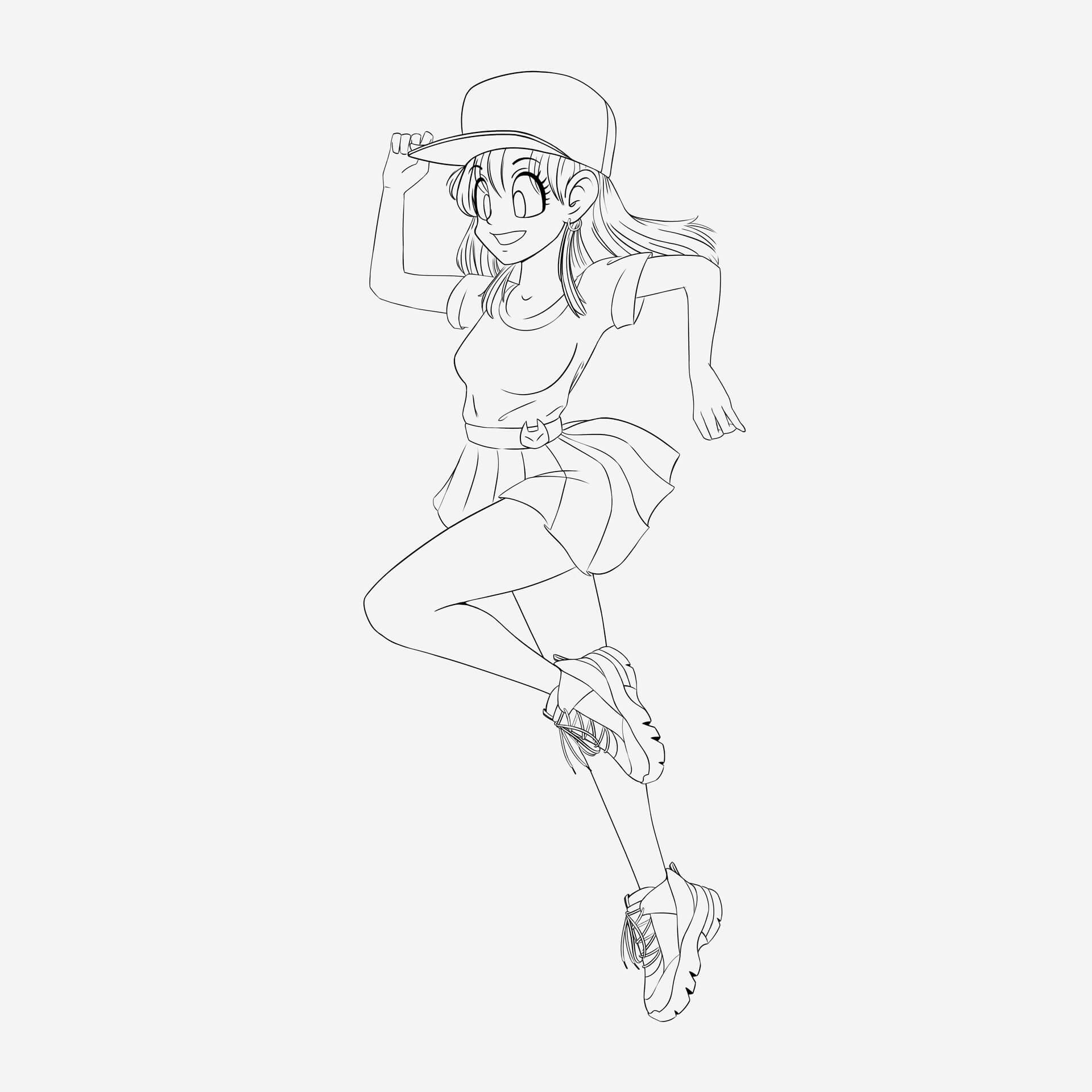 Dibujo de Bonita Bulma para Colorear y Imprimir