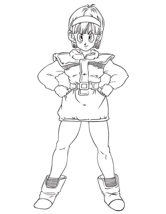 Dibujo de Genial Bulma para Colorear y Imprimir
