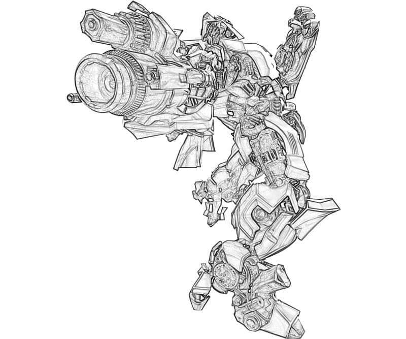 Dibujo de Bumblebee Increíble para Colorear y Imprimir