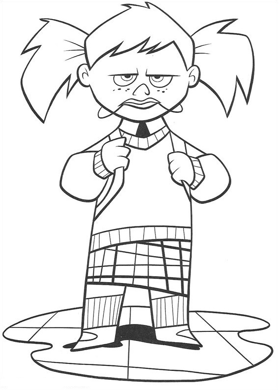 Dibujo de Darla Está Enojada para Colorear y Imprimir