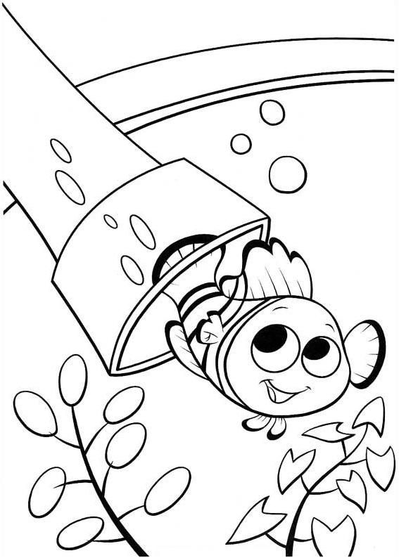 Dibujo de ¡Feliz Nemo para Colorear y Imprimir