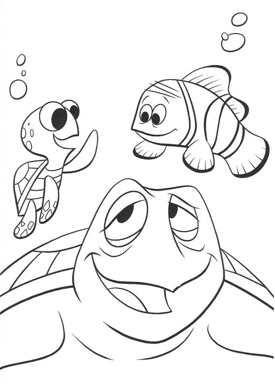 Dibujo de Marlin Chorro y Aplastamiento para Colorear y Imprimir