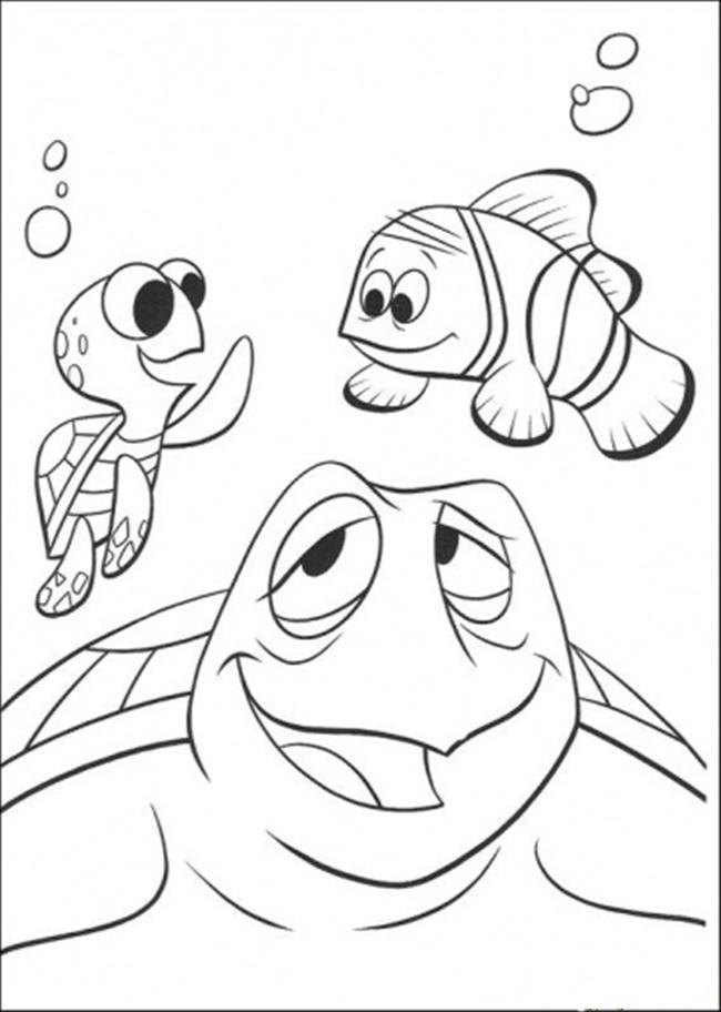 Dibujo de Nemo En La Escuela para Colorear y Imprimir