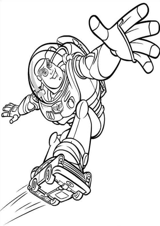 Dibujo de Bueno Buzz Lightyear para Colorear y Imprimir