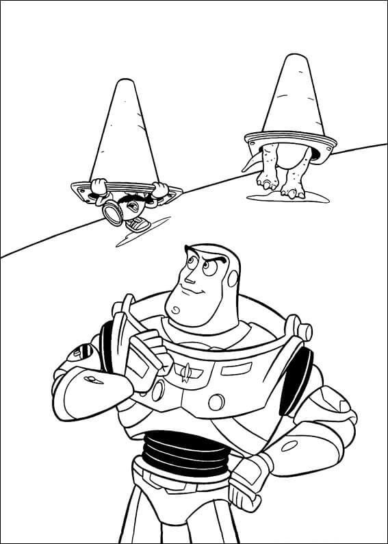 Dibujo de Buzz Lightyear Perfecto para Colorear y Imprimir