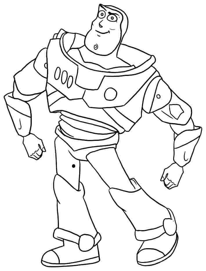Dibujo de Dibujo Basíco Buzz Lightyear para Colorear y Imprimir