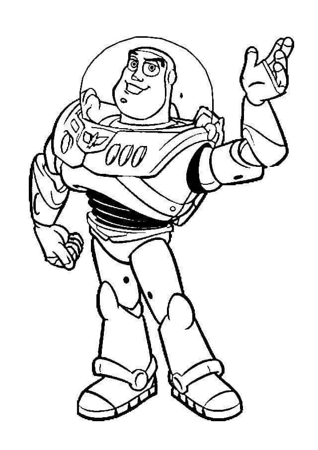 Dibujo de Dibujo Buzz Lightyear para Colorear y Imprimir