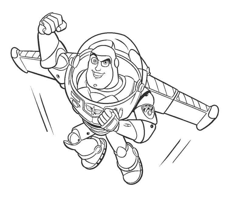Dibujo de Gran Buzz Lightyear para Colorear y Imprimir