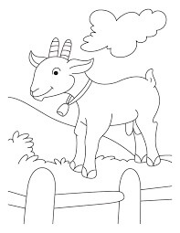 dibujo cabra normal para colorear
