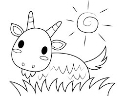 Dibujo de Dibujo de Cabra para Colorear y Imprimir
