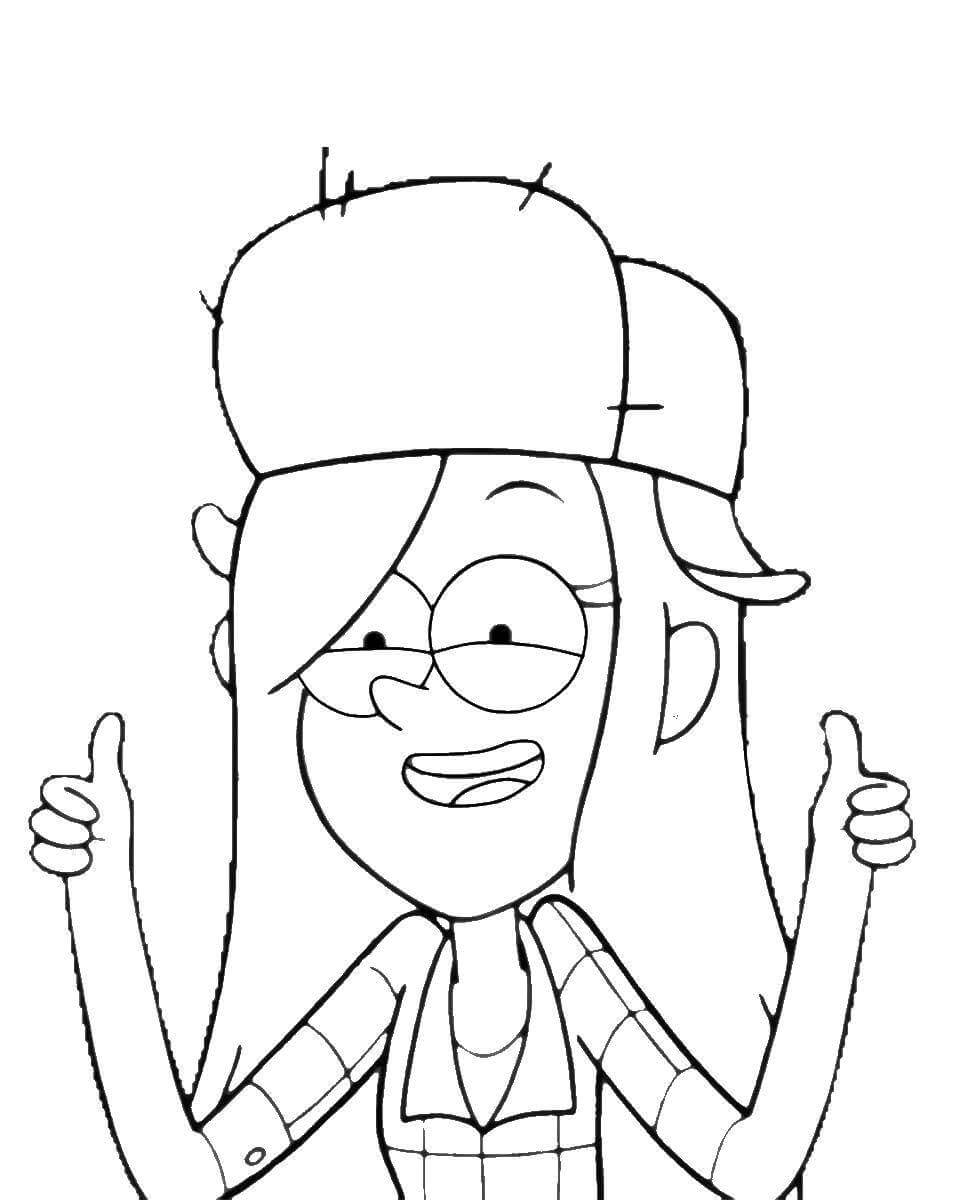 Dibujo de Cara Wendy para Colorear y Imprimir
