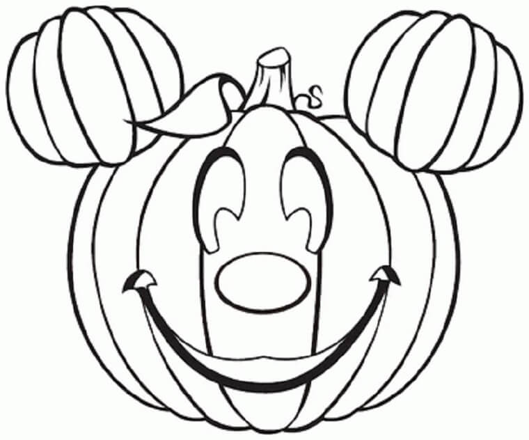 dibujo buenas calabazas para colorear