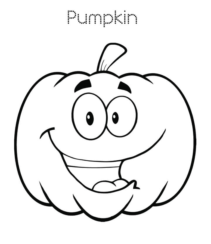 dibujo calabaza de la diversion para colorear