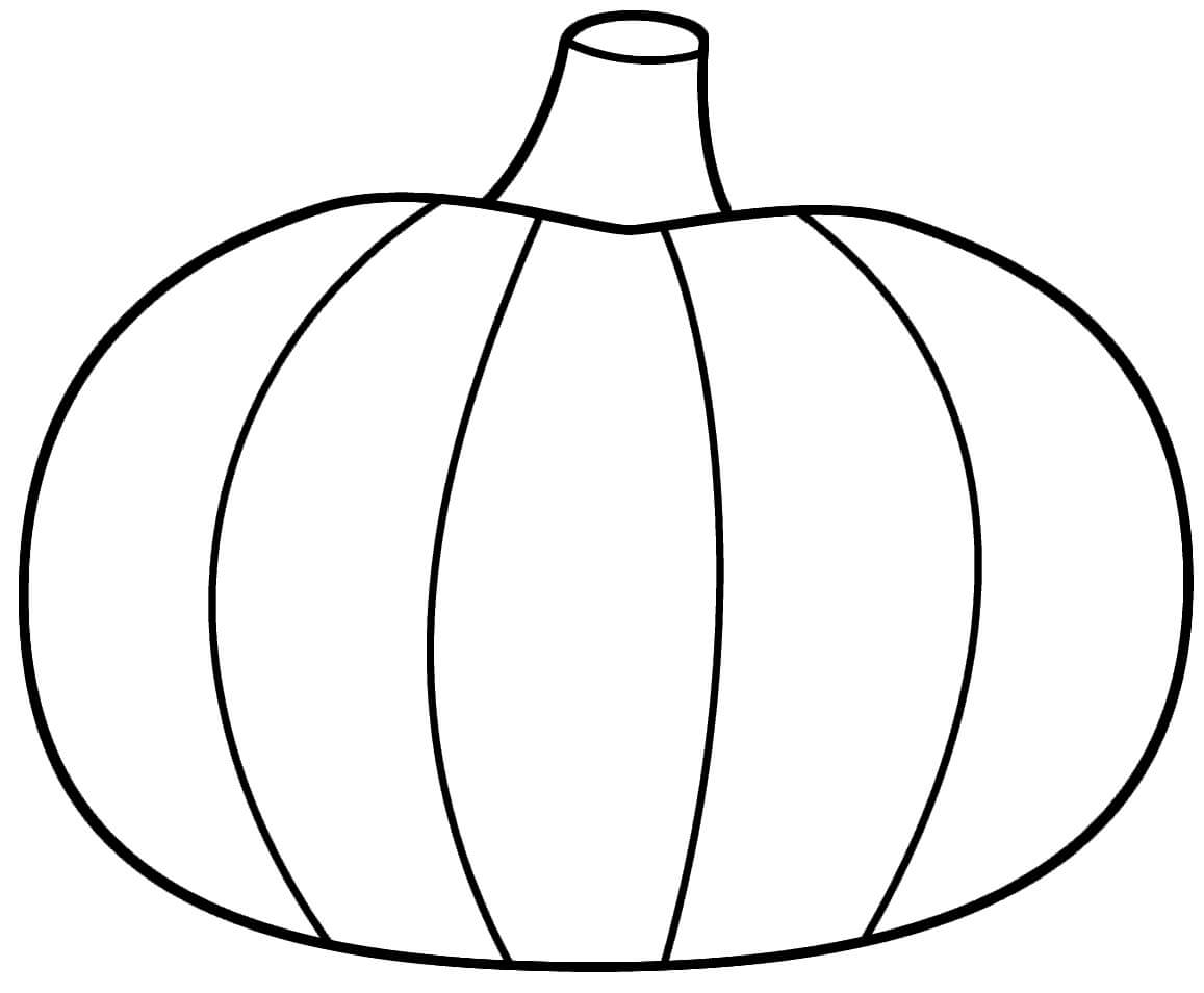 dibujo calabaza facil para colorear
