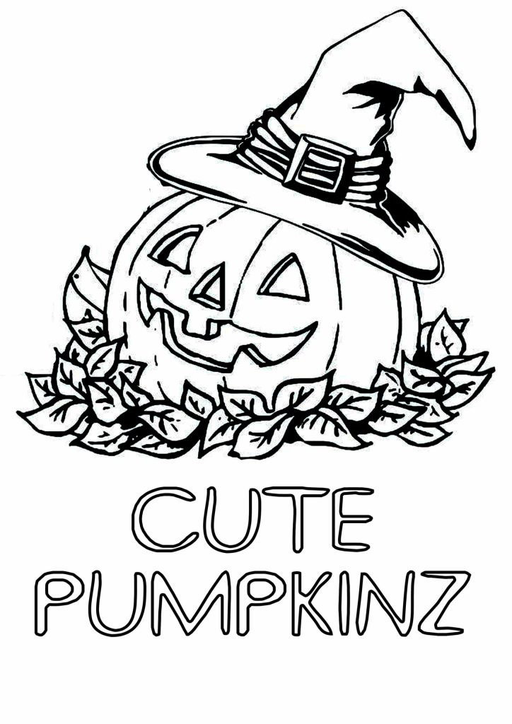 Dibujo de Dibujo Linda Calabaza para Colorear y Imprimir